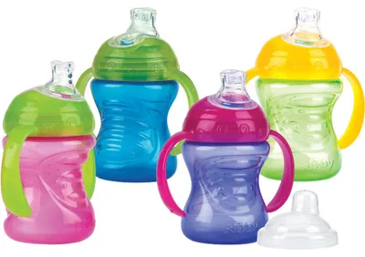 Productafbeelding van Nuby Super Sprout Antilek Drinkbeker 240ml 6+ Maanden (1 stuk ASSORTI)