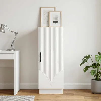 Image de Buffet vidaXL blanc 33 x 34,5 x 87 cm en aggloméré