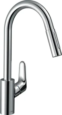 Zdjęcie produktu dla Hansgrohe Focus, Chrom, Uchwyt, Pojedyńczy, 3/8", Ceramika, 150°