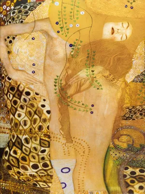 Produktbild von Gustav Klimt Kunstdruck Bild - Wasserschlangen, 1904-07 (80 x 60 cm)