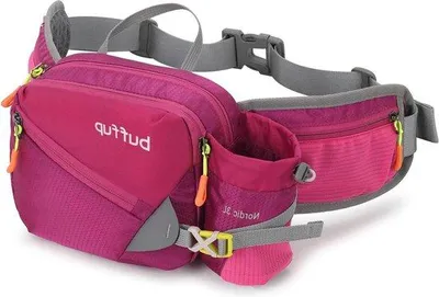 Produktbild von Unyqoos® Rosa Hüfttasche mit Flaschenhalter – 3 L, Uni, für Outdoor-Aktivitäten und Wandern