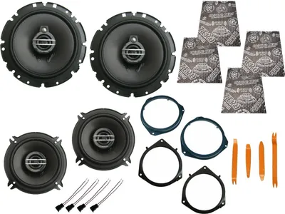 Produktbild von Pioneer Boxen Set für Opel Corsa E X15 Bj 14-19 Tür vorne hinten Dämmmatte Bügel