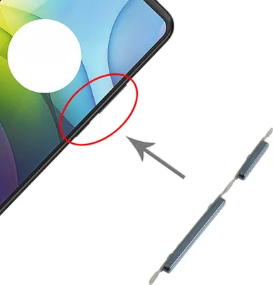 Produktbild von Power Volume Button für Motorola Moto G9 Power Schwarz Lautstärke Tasten Ersatz