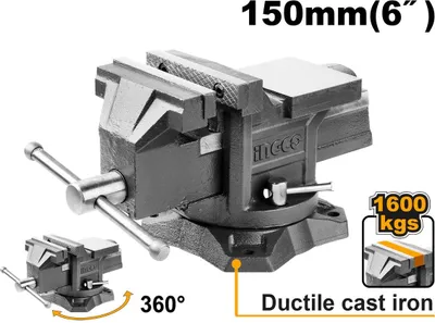 Obrázok produktu pre Otočný stolový zverák 150mm / 6" Ingco