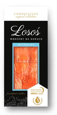 Obrázok produktu pre Teplou metódou údený losos 125 g Connoisseur