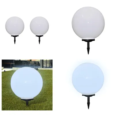 Produktbild von vidaXL Wegeleuchten 2 Stk. LED 50 cm mit Erdspieß - Gartenlampe - Gartenlampen - Gartenleuchte - Gartenleuchten