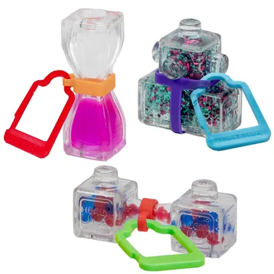 Produktbild von Goliath - Fidget BLOX – 3er-Pack Fidget Toy mit Backpack Clip - Squishy & Anti Stress Spielzeug - Fidget Cube für Mitgebsel Kindergeburtstag - Sensorik Spielzeug für Kinder ab 5 Jahren