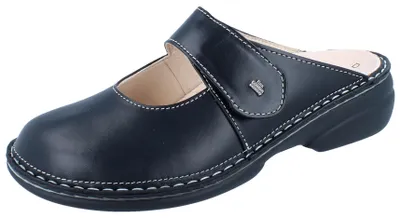 Productafbeelding van Finn Comfort Stanford, slipper, dames, zwart, leer, NIEUW - Dameschoenen, slipper/teenlijk, zwart, leer (geperst)
