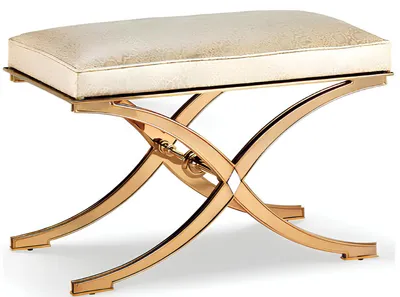 Produktbild von Hocker Klassisch Beistellhocker Ottomane Couch Leder Stoff Textil Sitz 78x43x50