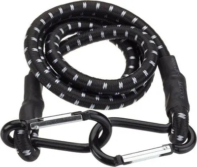 Produktbild von Famanu Gepäckspanner mit Karabinerhaken 100 cm - verstellbares elastisches Spannband für sicheres Transportieren von Gepäck
