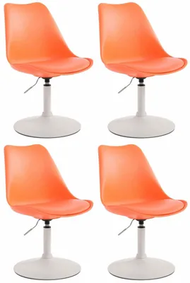 Produktbild von 4er Set Esszimmerstühle Maverick W Kunststoff orange