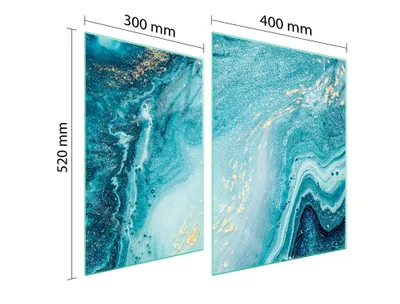 Obrázok produktu pre Sklenená Ochranná Tabuľa Pre Herd 70X52 Marble