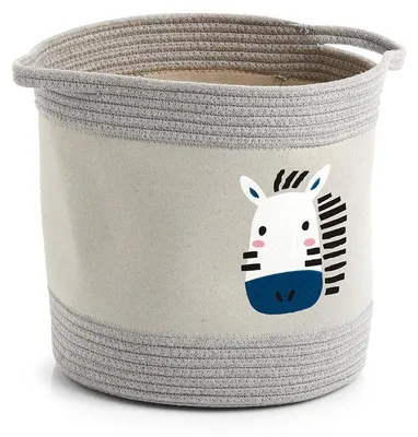 Produktbild von ZELLER PRESENT Aufbewahrungskorb Zebra 30x30cm