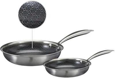 Produktbild von Cookinglife Bratpfannenset HexaCook Ø 24 und 28 cm – geeignet für alle Wärmequellen – keramische Antihaftbeschichtung