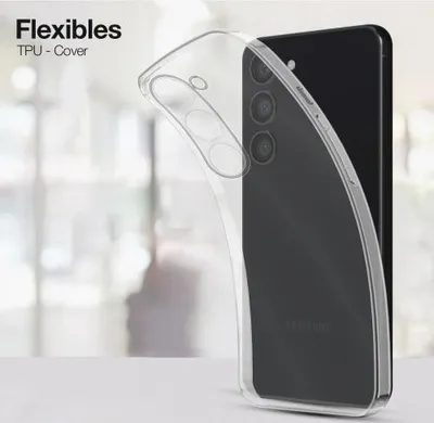 Produktbild von TPU-Hülle Transparent für Samsung Galaxy S23 / S23 Ultra - Modellkompatibilität: Für Samsung Galaxy S23 - Displayglas: Ohne 9H Displayglas