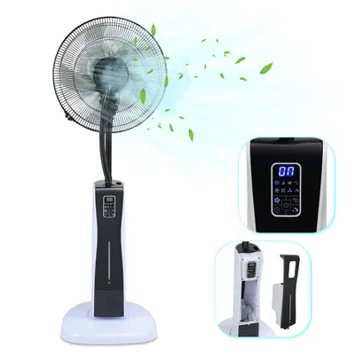 Produktbild von TolleTour Standventilator 75Watt Ventilator 3 Geschwindigkeitsstufen Bodenventilator Windmaschine 7.5h Timer mit Fernbedienung