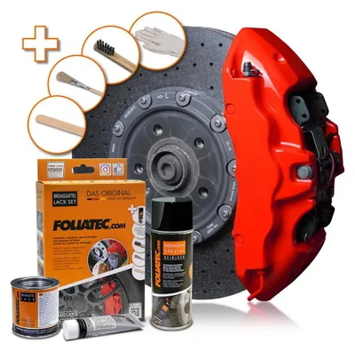 Produktbild von FOLIATEC 2194 Bremssattellack Farbe Spray Set Rot 400 125 50ml