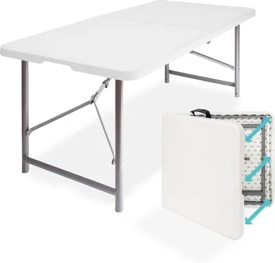 Produktbild von LifeGoods LifeGoods Klapptisch - 60x120cm - Weiß