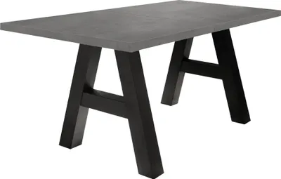 Produktbild von Esstisch ausziehbar Elia 7 140 x 90 x 75 Esszimmertisch Schwarzstahl/Graphit 13300-140