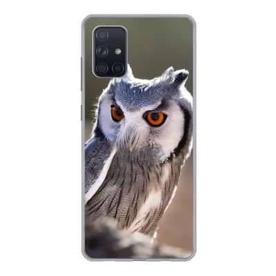 Produktbild von MuchoWow® Handyhülle Schutzhülle Hülle für Samsung Galaxy A51 5G Eule - Makro - Tier Silikon Softcase Handy Hülle - Abbildung