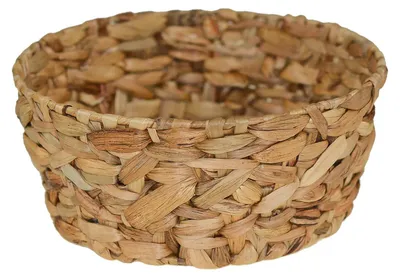 1 edler Füllkorb aus Wasserhyazinthe Obstkorb Geschenkkorb Schale