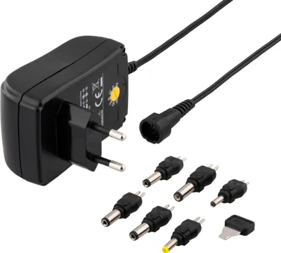 Produktbild von Deltaco PSR-15B, Drinnen, AC, 12 V, Schwarz