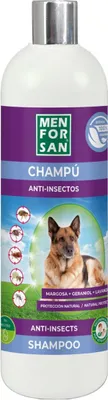 Imagen del producto de Champú para mascotas Menforsan, 1 litro. Repelente de insectos