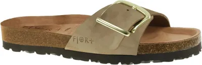 Produktbild von Supersoft FJORT Damen pflanzlich gegerbte weiche Leder Pantolette taupe EUR 42