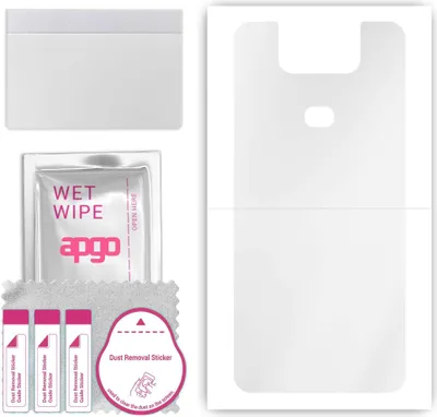 Produktbild von apgo Rückseite Schutzfolie, klar, kompatibel mit Asus Zenfone 6 ZS630KL 6Z, Hinten Hydrogel-Displayschutzfolie mit Positionierhilfe, kratzfest, einfache Montage