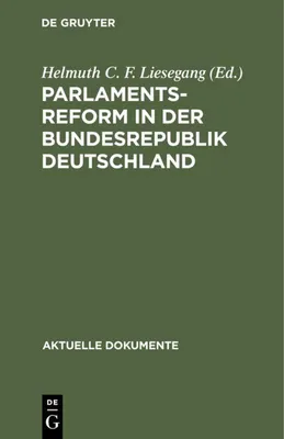 Produktbild von Parlamentsreform in der Bundesrepublik Deutschland