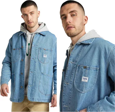 Obrázek produktu pro LEE pánská, džínová bunda LOOSE LOCO, S, modrá, džínová bunda, , džínové bundy