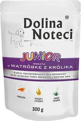Produktbild von Dolina Noteci 5902921301189, Junior, jede Rasse, Riese (≥45 kg), Groß (26-44 kg), Mittelgroß (11-25 kg), Leber, Kaninchen, 300 g