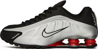Produktbild von Nike Shox R4 "Black Metallic Silver" Schwarz/Weiß, Größe: 42,5