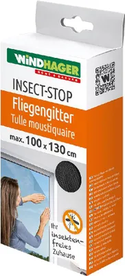 Produktbild von Windhager 03495, Bausatz zur Montage von Fensterschirmen, Weiß, Kunststoff, Grau, 100 x 130 mm
