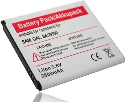 Produktbild von vhbw Akku kompatibel mit Samsung Galaxy S4, S4 GT-I9500, S4 Duos GT-I9502, S4 Active GT-i9295 Handy Smartphone Telefon (2600 mAh, 3,8 V, Li-Ion)