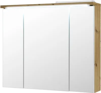 Produktbild von Spiegelschrank >Peter< in Artisan Eiche aus MDF - 80x69x20cm (BxHxT)