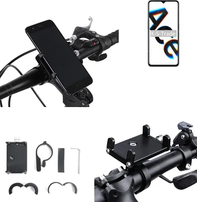 Produktbild von K-S-Trade Handyhalterung für das Fahrrad kompatibel mit Oppo Reno Ace Halter Lenkstange Fahrradhalterung Motorrad Bike Mount Befestigung Smartphone
