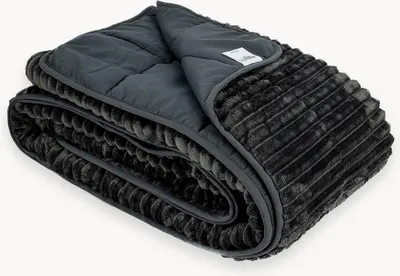 Produktbild von HappyBed Premium Gewichtsdecke | Schwarz | 7 KG