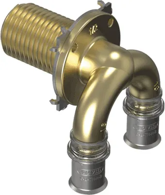 Zdjęcie produktu dla Przepust ścienny Wavin M-press M5 MOSIĄDZ 48MM D16X1/2˝ TF939110W