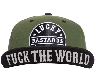 Produktbild von King Kerosin Snapback Cap Lucky Bastards Born To Win olive/black
