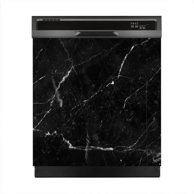 Produktbild von Magnete Dekorative 60x60 cm Küche Magnetmatte Spülmaschine - schwarz Marmor