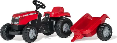Immagine prodotto di Rolly Toys  MF Massey Ferguson Trettraktor + Anh?nger, Traktor Farbe rot/schwarz
