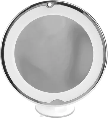 Productafbeelding van Vergrotende LED Tafelspiegel met Zuignap Draagbare Cosmetische Spiegel voor Make Up Wit Batterij