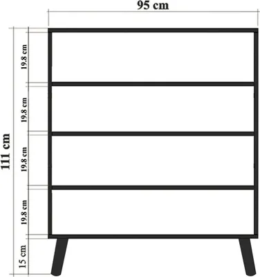 Image de Skye Decor, Multilüx Posy, armoire multifonctionnelle, Sonomo, panneaux de particules 100 % mélaminés, 95 x 36 x 111 cm