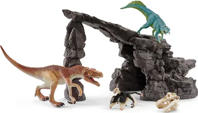 Produktbild von Schleich Spielwaren Schleich Dinosaurier 41461 Dinoset mit Höhle Spielfigurensets Sammelfiguren Zubehör & Spielsets schleichspielsets