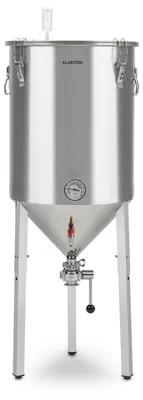 Bierbrauanlage 60 L, konisch, Edelstahl, mit Thermometer und Ablasshahn