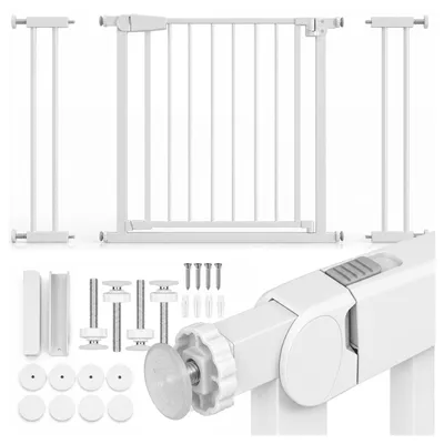 Produktbild von Treppenschutzgitter Türschutzgitter für Kinder Sicherheitsgitter für Treppen Türen 75–110 cm Babyprotect White ohne Bohren
