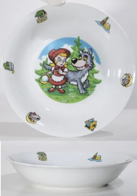 Obrázek produktu pro talíř d19cm hluboký. KARKULKA dětský, porcelán_EXTPLASTIMEX