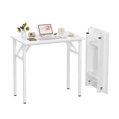 Produktbild von Schreibtisch Computertisch PC Tisch Faltbar 80 x 50 x 75cm weiß