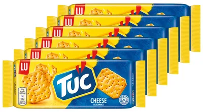 Image de Tuc Cracker Cheese Snack biscuits salés au goût de fromage 100g pack de 6